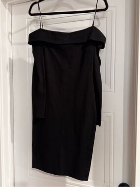 Windsor Black One-Shoulder Sheath Dress